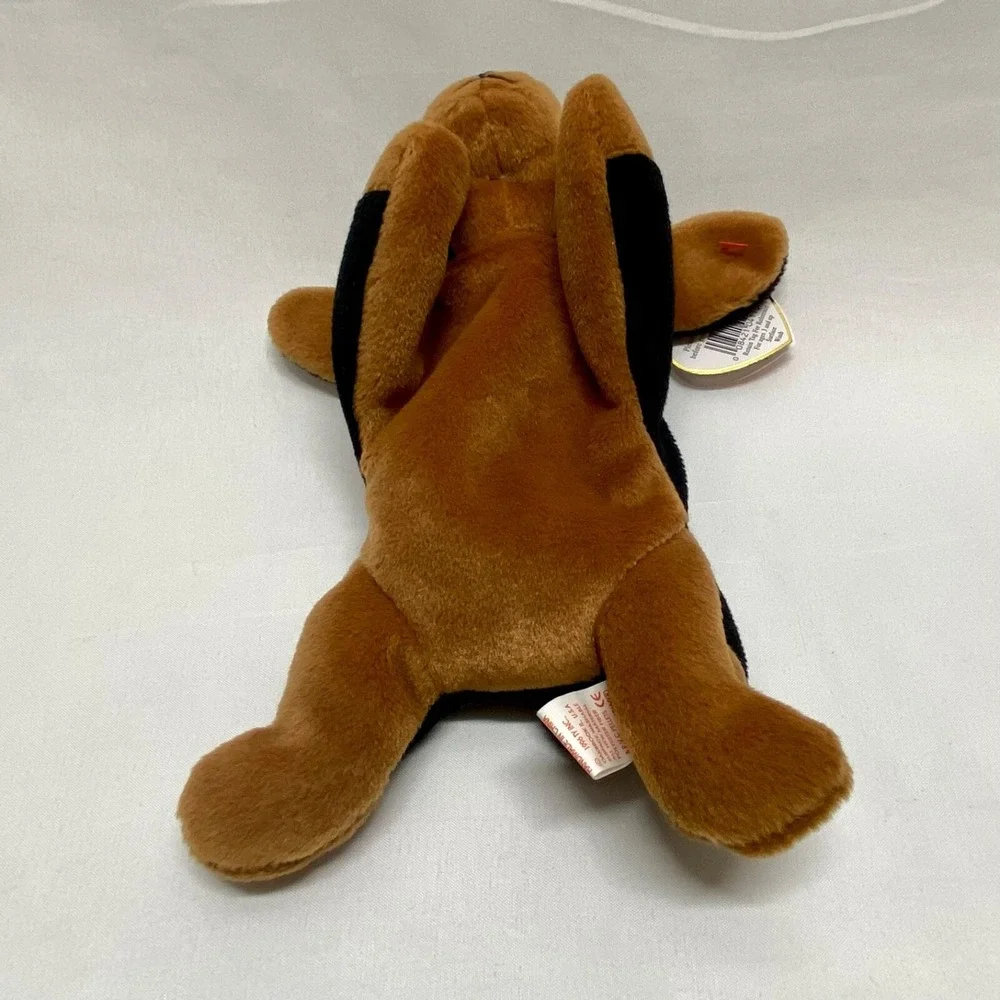 Ty Beanie Babies Doby 4110 Doberman Dog 1996 Retired PVC Pellets Rare Vtg Plush